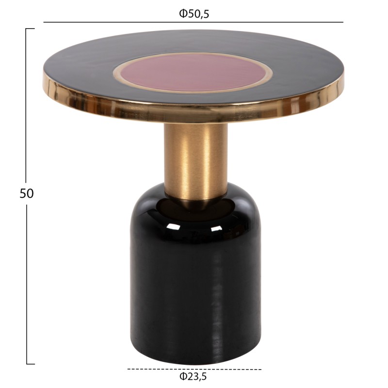 ΒΟΗΘΗΤΙΚΟ ΤΡΑΠΕΖΑΚΙ ART MAISON HUMENE - BLACK GOLD CHERRY (Φ50,5x50εκ.) ΒΟΗΘΗΤΙΚΟ ΤΡΑΠΕΖΑΚΙ ART MAISON HUMENE - BLACK GOLD CHERRY (Φ50,5x50εκ.)