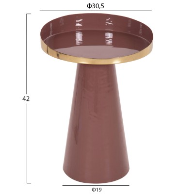 ΒΟΗΘΗΤΙΚΟ ΤΡΑΠΕΖΑΚΙ ART MAISON HUMENE - BROWN RED GOLD (Φ30,5x39-42εκ.) ΒΟΗΘΗΤΙΚΟ ΤΡΑΠΕΖΑΚΙ ART MAISON HUMENE - BROWN RED GOLD (Φ30,5x39-42εκ.)