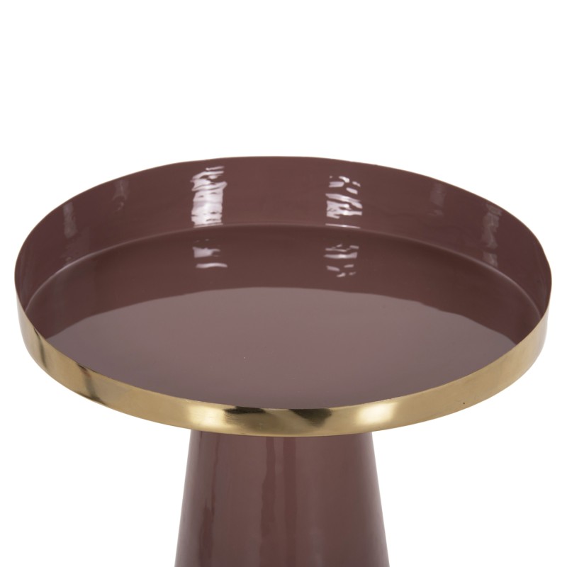 ΒΟΗΘΗΤΙΚΟ ΤΡΑΠΕΖΑΚΙ ART MAISON HUMENE - BROWN RED GOLD (Φ30,5x39-42εκ.) ΒΟΗΘΗΤΙΚΟ ΤΡΑΠΕΖΑΚΙ ART MAISON HUMENE - BROWN RED GOLD (Φ30,5x39-42εκ.)