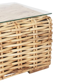 Τραπεζάκι Σαλονιού Εξ. Χώρου Art Maison Ashington - Natural White (110x60x40εκ.) 