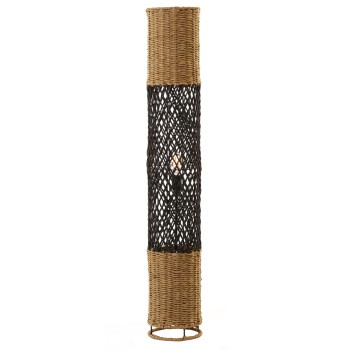 ΦΩΤΙΣΤΙΚΟ ΔΑΠΕΔΟΥ ART MAISON UMAR ΜΕΤΑΛΛΟ-PAPER ROPE ΣΕ ΜΠΕΖ ΑΜΜΟΥ-ΜΑΥΡΟ Φ20X120Υεκ.