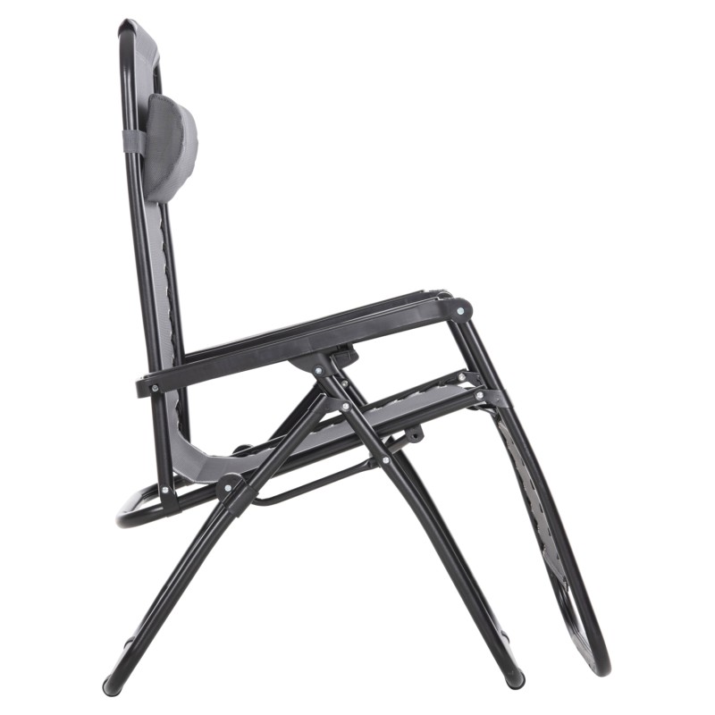 ΠΟΛΥΘΡΟΝΑ RELAX ΕΞΩΤΕΡΙΚΟΥ ΧΩΡΟΥ ART MAISON SKEGNESS - BLACK GREY (67x145x110Υεκ.)