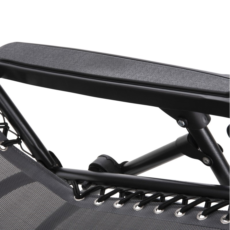 ΠΟΛΥΘΡΟΝΑ RELAX ΕΞΩΤΕΡΙΚΟΥ ΧΩΡΟΥ ART MAISON SKEGNESS - BLACK GREY (67x145x110Υεκ.)