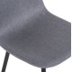 Καρέκλα Art Maison Philippines - Gray Black (42x49,5x89εκ.)