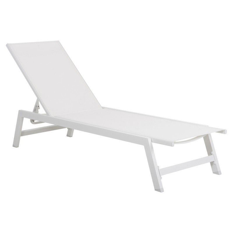 ΞΑΠΛΩΣΤΡΑ ΑΛΟΥΜΙΝΙΟΥ ART MAISON NAMORITA ΛΕΥΚΗ & ΛΕΥΚΟ TEXTILENE 191,5x55,5x89,5Υεκ.