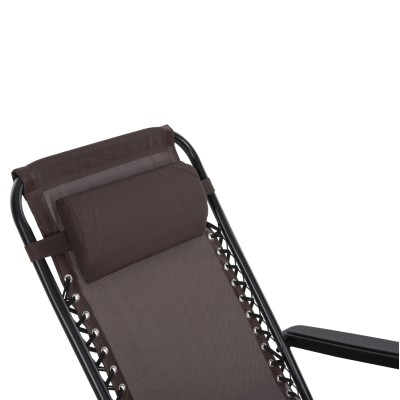 ΠΟΛΥΘΡΟΝΑ RELAX ΕΞΩΤΕΡΙΚΟΥ ΧΩΡΟΥ ART MAISON SKEGNESS - BROWN BLACK (67x145x110Υεκ.)