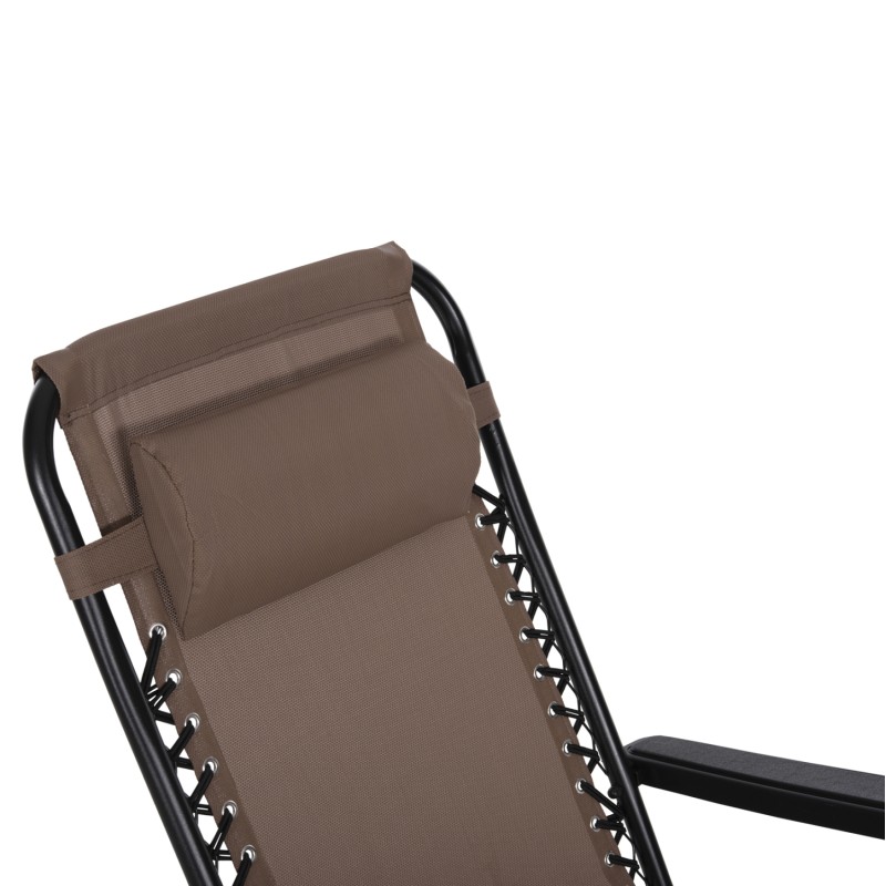 ΠΟΛΥΘΡΟΝΑ RELAX ΕΞΩΤΕΡΙΚΟΥ ΧΩΡΟΥ ART MAISON SKEGNESS - BLACK CHAMPAGNE (67x145x110Υεκ.)