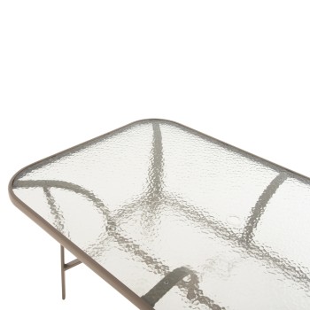 ΤΡΑΠΕΖΙ Art Maison Lulu 150X90Χ72Υεκ. ΜΕΤΑΛΛΙΚΟ ΣΑΜΠΑΝΙ ΜΕ ΤΡΥΠΑ ΟΜΠΡΕΛΑΣ Φ38mm