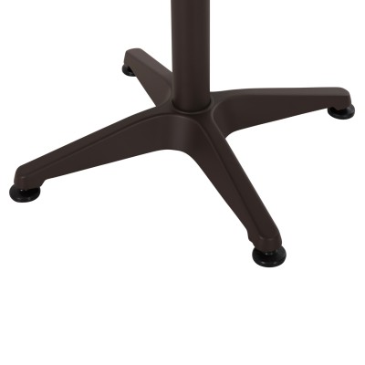 ΤΡΑΠΕΖΙ ΣΤΡΟΓΓΥΛΟ ART MAISON SHRIKE ΑΛΟΥΜΙΝΙΟ ΚΑΦΕ Φ60x70Υεκ.