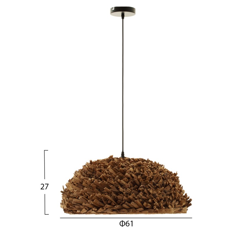 ΦΩΤΙΣΤΙΚΟ ΟΡΟΦΗΣ ΚΡΕΜΑΣΤΟ ART MAISON SQUADRON ΥΔΡΟΥΑΚΙΝΘΟΣ ΣΕ ΦΥΣΙΚΟ-Φ61x27Υεκ.