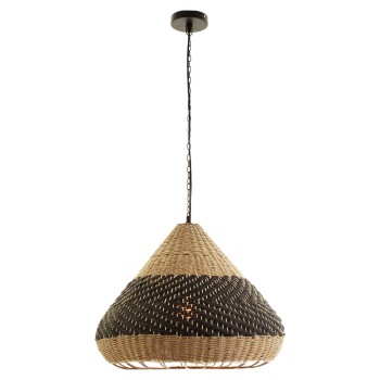 ΦΩΤΙΣΤΙΚΟ ΟΡΟΦΗΣ ΚΡΕΜΑΣΤΟ ART MAISON SPITFIRE ΦΥΣΙΚΟ RAΤΤΑΝ-PAPER ROPE-ΦΥΣΙΚΟ&ΜΑΥΡΟ Φ55,5x43Υεκ.