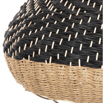 ΦΩΤΙΣΤΙΚΟ ΟΡΟΦΗΣ ΚΡΕΜΑΣΤΟ ART MAISON SPITFIRE ΦΥΣΙΚΟ RAΤΤΑΝ-PAPER ROPE-ΦΥΣΙΚΟ&ΜΑΥΡΟ Φ55,5x43Υεκ.