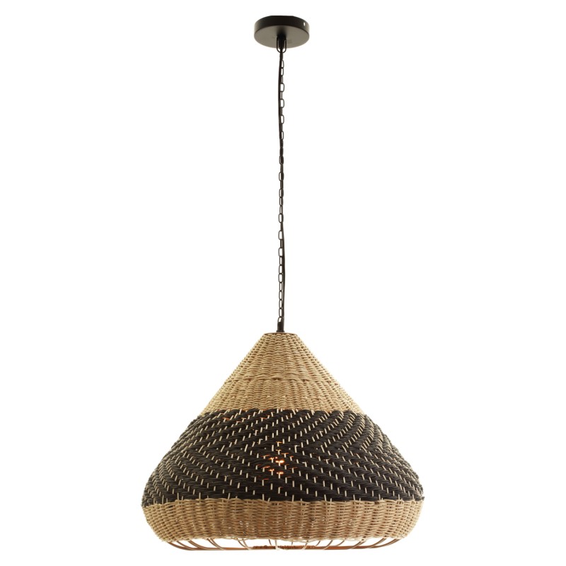 ΦΩΤΙΣΤΙΚΟ ΟΡΟΦΗΣ ΚΡΕΜΑΣΤΟ ART MAISON SPITFIRE ΦΥΣΙΚΟ RAΤΤΑΝ-PAPER ROPE-ΦΥΣΙΚΟ&ΜΑΥΡΟ Φ55,5x43Υεκ.