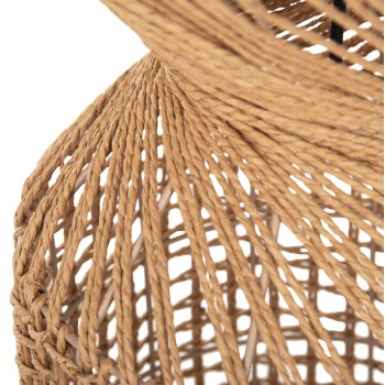 ΦΩΤΙΣΤΙΚΟ ΔΑΠΕΔΟΥ ART MAISON SOLO ΜΕΤΑΛΛΟ-PAPER ROPE ΣΕ ΚΑΦΕ-2 ΛΑΜΠΕΣ Φ25x78,5Υεκ.