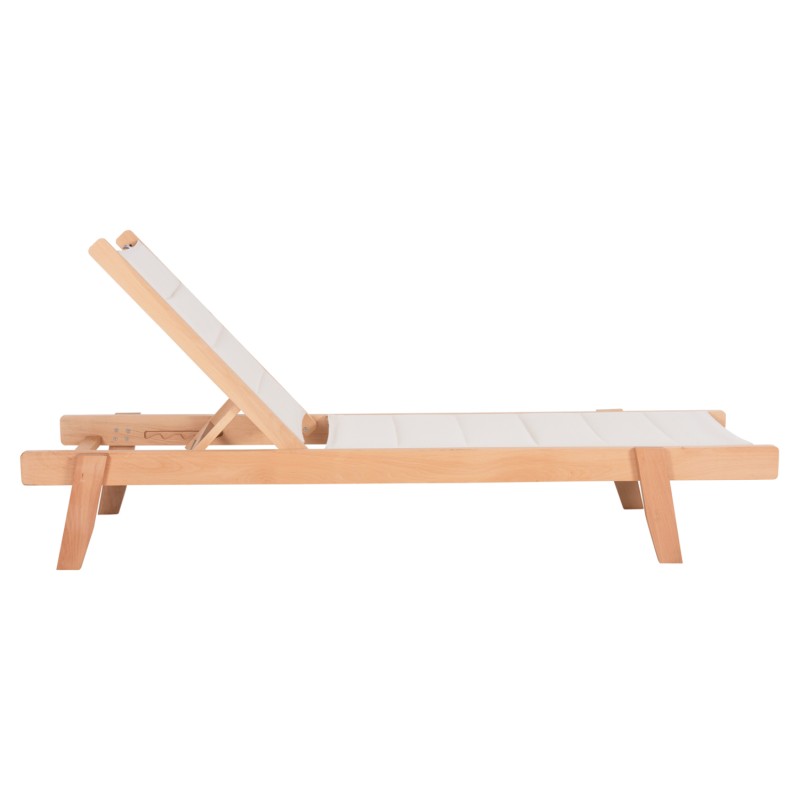 ΞΑΠΛΩΣΤΡΑ ART MAISON MORLOCKS ΞΥΛΟ ΟΞΙΑΣ ΣΕ ΦΥΣΙΚΟ-ΕΚΡΟΥ TEXTILENE 204x65x31,5-92,5Υεκ.