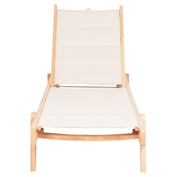 ΞΑΠΛΩΣΤΡΑ ART MAISON MORLOCKS ΞΥΛΟ ΟΞΙΑΣ ΣΕ ΦΥΣΙΚΟ-ΕΚΡΟΥ TEXTILENE 204x65x31,5-92,5Υεκ.