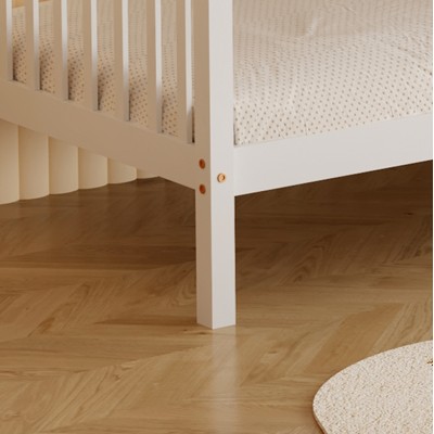 ΚΡΕΒΑΤΙ ΚΟΥΚΕΤΑ ΠΑΙΔΙΚΟ ART MAISON MANTYKE ΞΥΛΟ ΠΕΥΚΟΥ ΣΕ ΛΕΥΚΟ- ΣΤΡΩΜΑΤΑ 190x90εκ