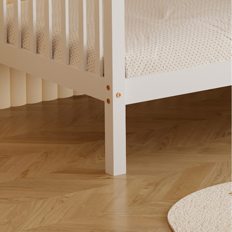 ΚΡΕΒΑΤΙ ΚΟΥΚΕΤΑ ΠΑΙΔΙΚΟ ART MAISON MANTYKE ΞΥΛΟ ΠΕΥΚΟΥ ΣΕ ΛΕΥΚΟ- ΣΤΡΩΜΑΤΑ 190x90εκ