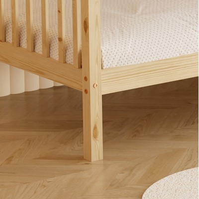 ΚΡΕΒΑΤΙ ΚΟΥΚΕΤΑ ΠΑΙΔΙΚΟ ART MAISON MANTYKE ΞΥΛΟ ΠΕΥΚΟΥ ΣΕ ΦΥΣΙΚΟ-ΣΤΡΩΜΑΤΑ 190x90εκ