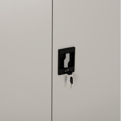 ΝΤΟΥΛΑΠΑ ΜΕΤΑΛΛΙΚΗ ART MAISON DOTAKU 2-ΦΥΛΛΗ ΜΕ 2 ΑΠΟΘ.ΧΩΡΟΥΣ & ΠΟΔΙΑ-ΓΚΡΙ 90Χ40Χ100Υεκ.