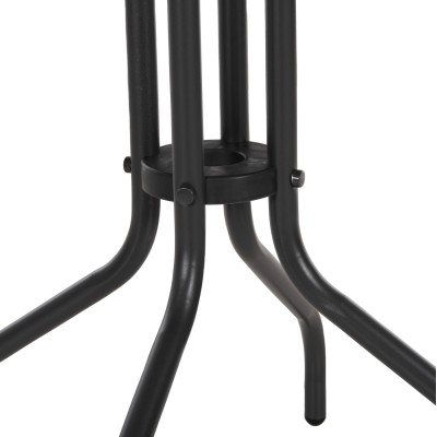 ΤΡΑΠΕΖΙ ΕΞ.ΧΩΡΟΥ ΣΤΡΟΓΓΥΛΟ ART MAISON KLAW ΜΕΤΑΛΛΙΚΟ ΓΚΡΙ Φ60x70Υεκ.