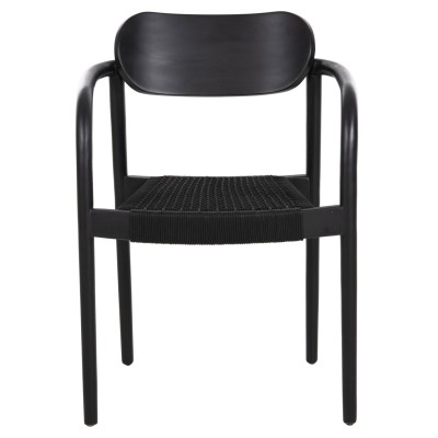 ΠΟΛΥΘΡΟΝΑ ART MAISON GALACTUS ΞΥΛΟ TEAK ΜΑΥΡΟ & ΜΑΥΡΟ ΣΧΟΙΝΙ 55x54x80Yεκ.