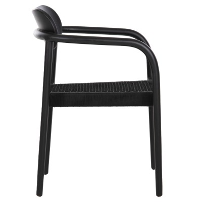 ΠΟΛΥΘΡΟΝΑ ART MAISON GALACTUS ΞΥΛΟ TEAK ΜΑΥΡΟ & ΜΑΥΡΟ ΣΧΟΙΝΙ 55x54x80Yεκ.