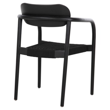 ΠΟΛΥΘΡΟΝΑ ART MAISON GALACTUS ΞΥΛΟ TEAK ΜΑΥΡΟ & ΜΑΥΡΟ ΣΧΟΙΝΙ 55x54x80Yεκ.