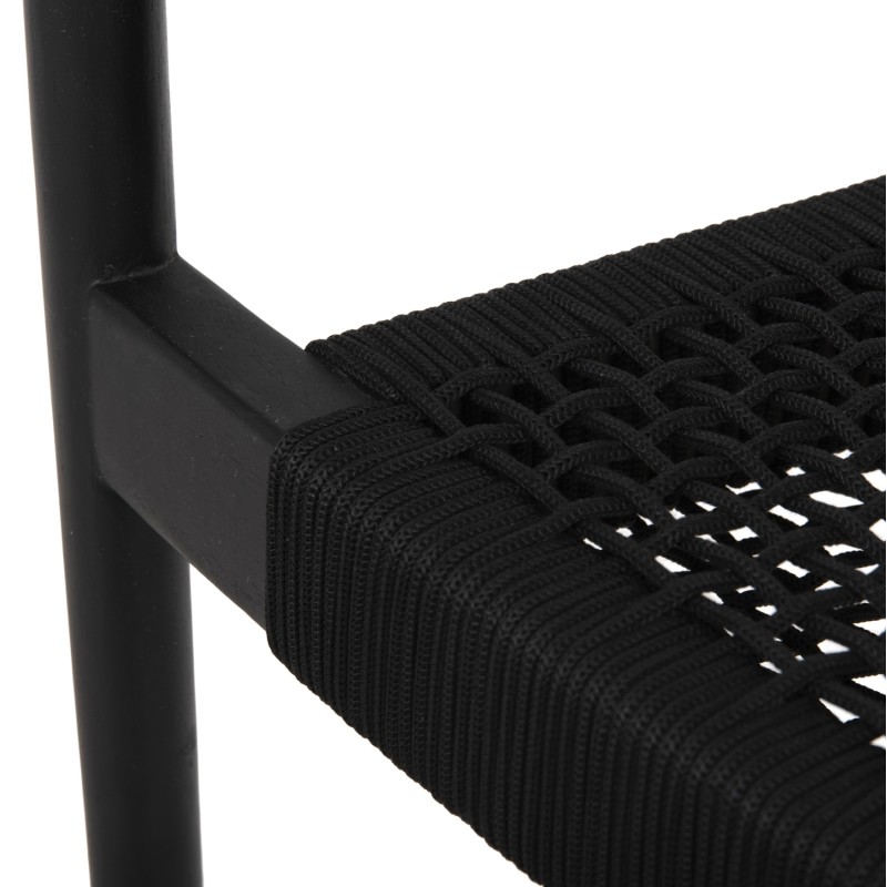 ΠΟΛΥΘΡΟΝΑ ART MAISON GALACTUS ΞΥΛΟ TEAK ΜΑΥΡΟ & ΜΑΥΡΟ ΣΧΟΙΝΙ 55x54x80Yεκ.