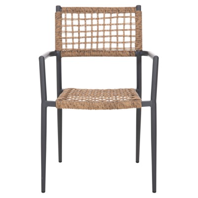 ΠΟΛΥΘΡΟΝΑ ART MAISON GARRISON ΑΛΟΥΜΙΝΙΟ ΑΝΘΡΑΚΙ ΜΕ ΣΥΝΘΕΤΙΚΟ RATTAN ΦΥΣΙΚΟ 57x59x85Υεκ.