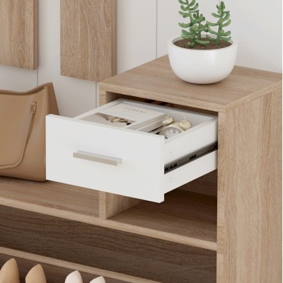 ΕΠΙΠΛΟ ΕΙΣΟΔΟΥ ΜΕ ΚΑΘΡΕΦΤΗ ART MAISON CROCALOR ΜΕΛΑΜΙΝΗ ΣΕ ΣΟΝΑΜΑ-ΛΕΥΚΟ 90x24x190Υεκ