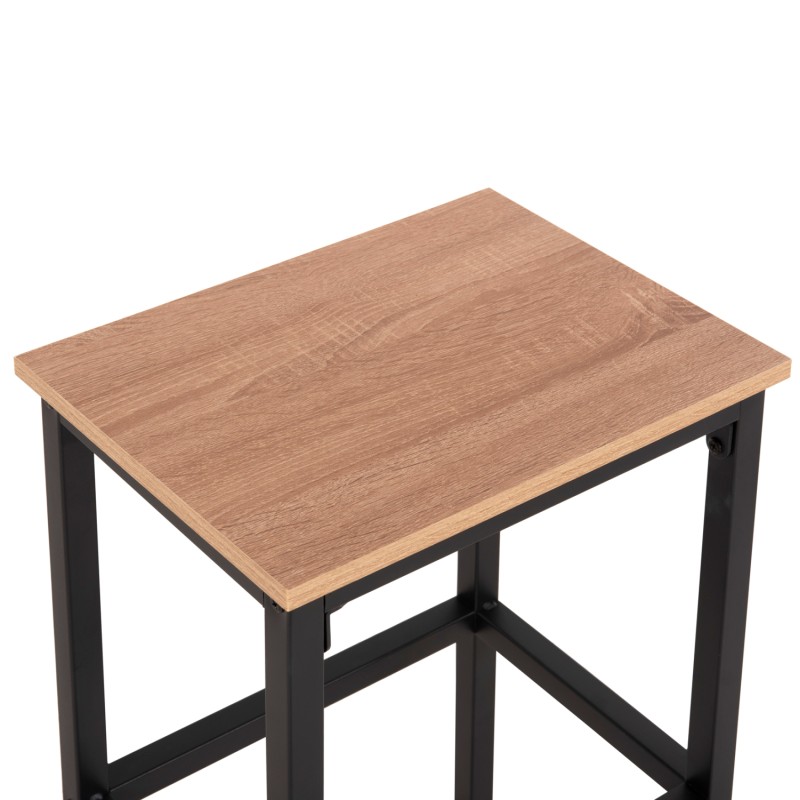 ΣΕΤ ΤΡΑΠΕΖΑΡΙΑ ΜΠΑΡ 5ΤΜΧ ART MAISON HOCHA ΜΑΥΡΟ ΜΕΤΑΛΛΟ-ΜΕΛΑΜΙΝΗ ΣΕ SONAMA