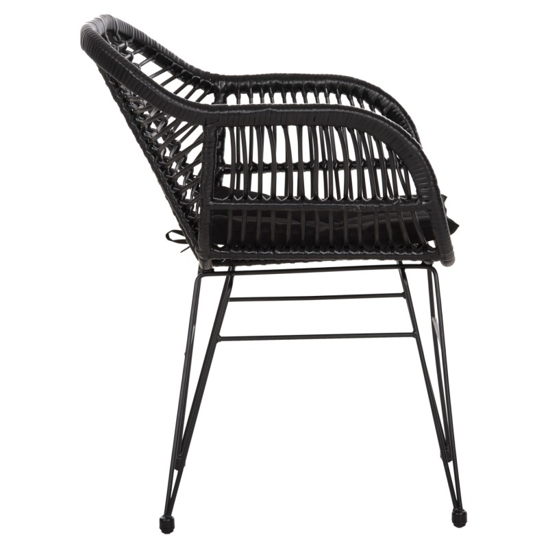 ΠΟΛΥΘΡΟΝΑ ΜΕ ΜΑΞΙΛΑΡΙ ΜΕΤΑΛΛΙΚΗ ART MAISON AMSTERDAM ΜΕ WICKER ΜΑΥΡΟ 58x59x82Υεκ. ΠΟΛΥΘΡΟΝΑ ΜΕ ΜΑΞΙΛΑΡΙ ΜΕΤΑΛΛΙΚΗ ART MAISON AMSTERDAM ΜΕ WICKER ΜΑΥΡΟ 58x59x82Υεκ.
