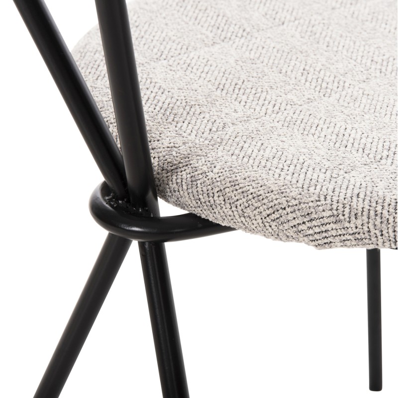 ΚΑΡΕΚΛΑ ART MAISON CROCKETT - LIGHT GREY BLACK (48,5x61x76Υεκ.) ΚΑΡΕΚΛΑ ART MAISON CROCKETT - LIGHT GREY BLACK (48,5x61x76Υεκ.)