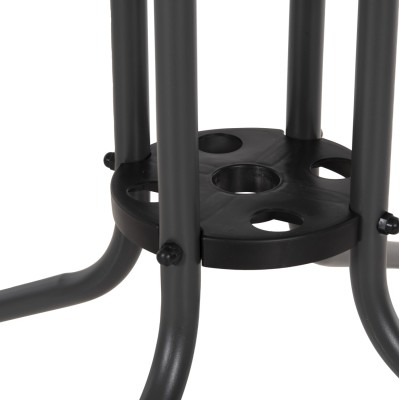 ΤΡΑΠΕΖΙ ΕΞΩΤ.ΧΩΡΟΥ ART MAISON SIDNEY ΜΕΤΑΛΛΟ ΓΚΡΙ-ΓΥΑΛΙΝΗ ΕΠΙΦΑΝΕΙΑ 80Χ80Χ71Υεκ