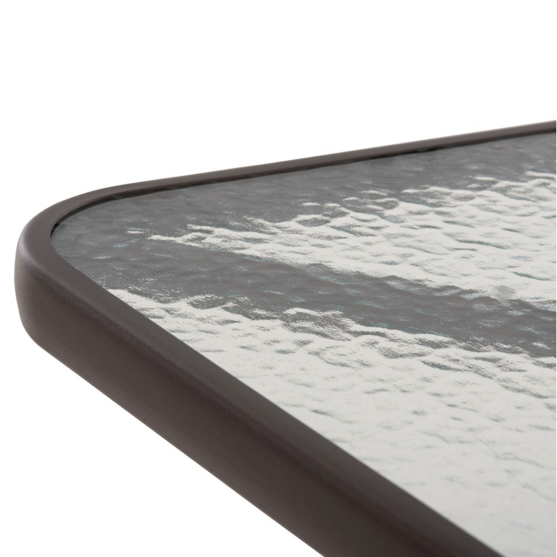 ΤΡΑΠΕΖΙ ΕΞΩΤ.ΧΩΡΟΥ ART MAISON SIDNEY ΜΕΤΑΛΛΟ ΚΑΦΕ-ΓΥΑΛΙΝΗ ΕΠΙΦΑΝΕΙΑ 80Χ80Χ71Υεκ