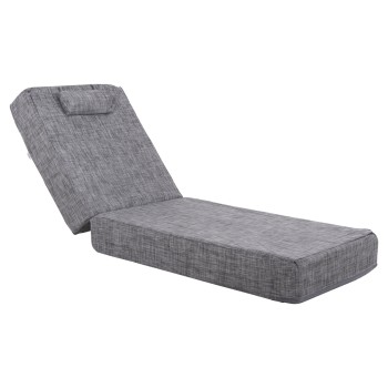 ΜΑΞΙΛΑΡΙ ΞΑΠΛΩΣΤΡΑΣ TEXTILENE ART MAISON OKOYE ΓΚΡΙ 200(120+80)x70x20Yεκ.