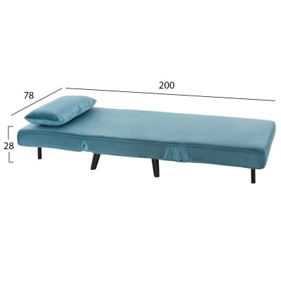 ΠΟΛΥΘΡΟΝΑ ΚΡΕΒΑΤΙ ART MAISON CLAUNCHER ΒΕΛΟΥΔΟ ΣΕ ΧΡΩΜΑ ΜΕΝΤΑ 78x88x78Υεκ.