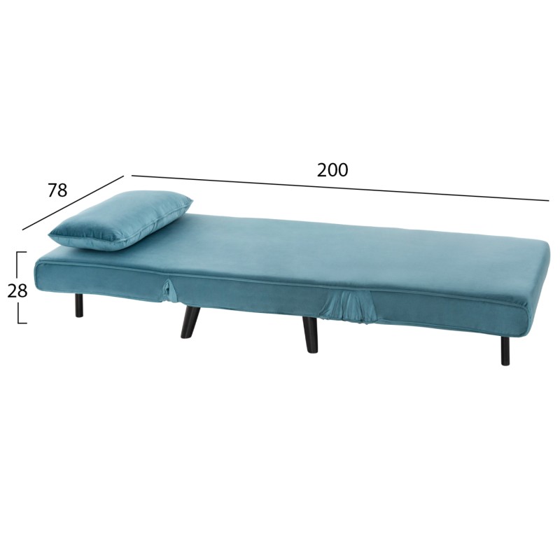 ΠΟΛΥΘΡΟΝΑ ΚΡΕΒΑΤΙ ART MAISON CLAUNCHER ΒΕΛΟΥΔΟ ΣΕ ΧΡΩΜΑ ΜΕΝΤΑ 78x88x78Υεκ.