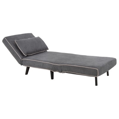 ΠΟΛΥΘΡΟΝΑ ΚΡΕΒΑΤΙ ART MAISON CLAUNCHER ΣΚΟΥΡΟ ΓΚΡΙ ΥΦΑΣΜΑ 78x88x78Υεκ.