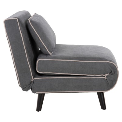 ΠΟΛΥΘΡΟΝΑ ΚΡΕΒΑΤΙ ART MAISON CLAUNCHER ΣΚΟΥΡΟ ΓΚΡΙ ΥΦΑΣΜΑ 78x88x78Υεκ.