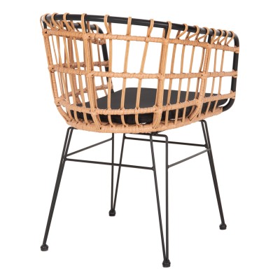 ΠΟΛΥΘΡΟΝΑ ΕΞ.ΧΩΡΟΥ ART MAISON DEVOS ΜΕΤΑΛΛΟ&ΜΑΞΙΛΑΡΙ ΜΑΥΡΟ-WICKER ΜΠΕΖ 58x61x81Y