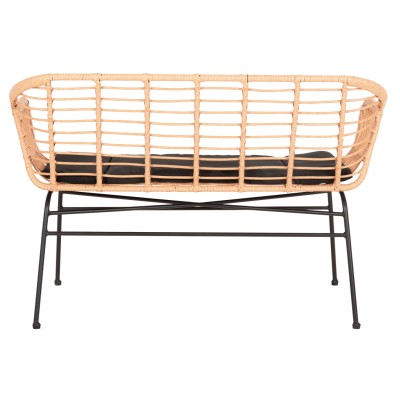 ΚΑΝΑΠΕΣ Art Maison Peeta ΜΑΥΡΟ ΜΕΤΑΛΛΟ-ΜΠΕΖ ΣΥΝΘ.RATTAN 120x62x80Υεκ. ΚΑΝΑΠΕΣ Art Maison Peeta ΜΑΥΡΟ ΜΕΤΑΛΛΟ-ΜΠΕΖ ΣΥΝΘ.RATTAN 120x62x80Υεκ.