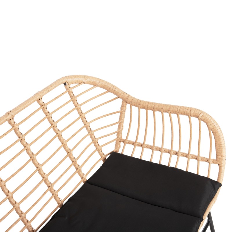 ΚΑΝΑΠΕΣ Art Maison Peeta ΜΑΥΡΟ ΜΕΤΑΛΛΟ-ΜΠΕΖ ΣΥΝΘ.RATTAN 120x62x80Υεκ. ΚΑΝΑΠΕΣ Art Maison Peeta ΜΑΥΡΟ ΜΕΤΑΛΛΟ-ΜΠΕΖ ΣΥΝΘ.RATTAN 120x62x80Υεκ.