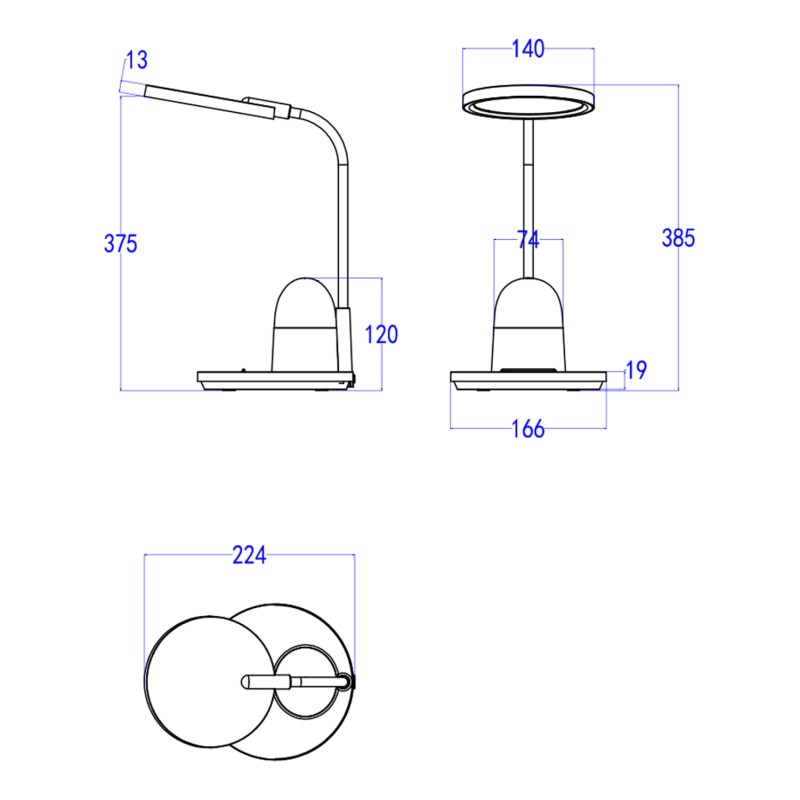 ΠΑΙΔΙΚΟ ΦΩΤΙΣΤΙΚΟ ΓΡΑΦΕΙΟΥ LED ART MAISON HOPPIP ΦΙΓΟΥΡΑ ΓΑΤΑΣ ΓΑΛΑΖΙΟ-ΛΕΥΚΟ ABS