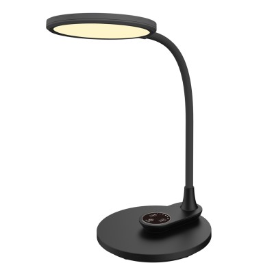 ΦΩΤΙΣΤΙΚΟ ΓΡΑΦΕΙΟΥ LED ART MAISON HOOPA ΜΑΥΡΟ ABS & ΣΙΛΙΚΟΝΗ