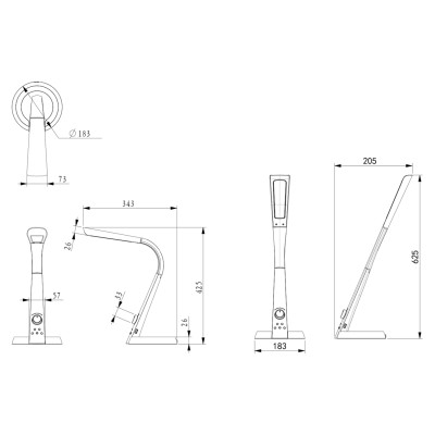 ΦΩΤΙΣΤΙΚΟ ΓΡΑΦΕΙΟΥ LED ART MAISON HOOPA ΜΑΥΡΟ ΧΡΩΜΑ 34,3x18,3x42,5Υεκ. ΦΩΤΙΣΤΙΚΟ ΓΡΑΦΕΙΟΥ LED ART MAISON HOOPA ΜΑΥΡΟ ΧΡΩΜΑ 34,3x18,3x42,5Υεκ.