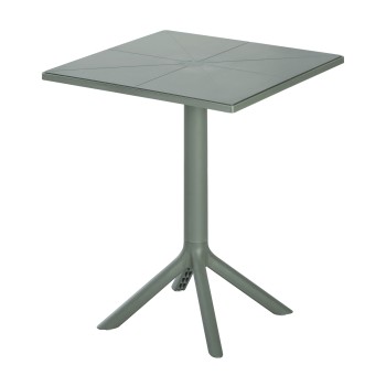 ΤΡΑΠΕΖΙ ART MAISON BRADLEY ΠΟΛΥΠΡΟΠΥΛΕΝΙΟΥ ΤΕΤΡΑΓΩΝΟ DARK OLIVE 60,5x60,5x76,5Υεκ.