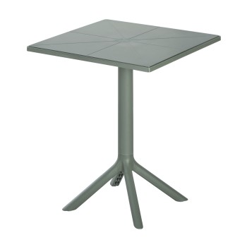 ΤΡΑΠΕΖΙ ART MAISON BRADLEY ΠΟΛΥΠΡΟΠΥΛΕΝΙΟΥ ΤΕΤΡΑΓΩΝΟ DARK OLIVE 60,5x60,5x76,5Υεκ.