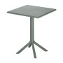 ΤΡΑΠΕΖΙ ART MAISON BRADLEY ΠΟΛΥΠΡΟΠΥΛΕΝΙΟΥ ΤΕΤΡΑΓΩΝΟ DARK OLIVE 60,5x60,5x76,5Υεκ.